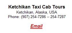 Contact Ketchikan Taxi Cab Tours